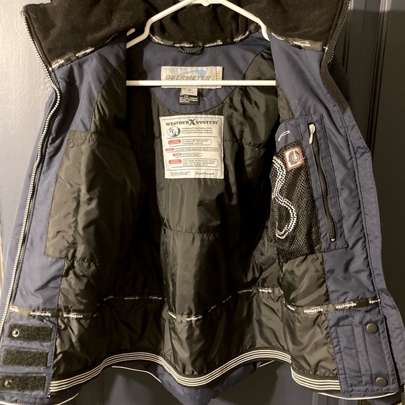 Obermeyer Ladies Ski Jacket Navy Size 8 - Picture 3 of 8